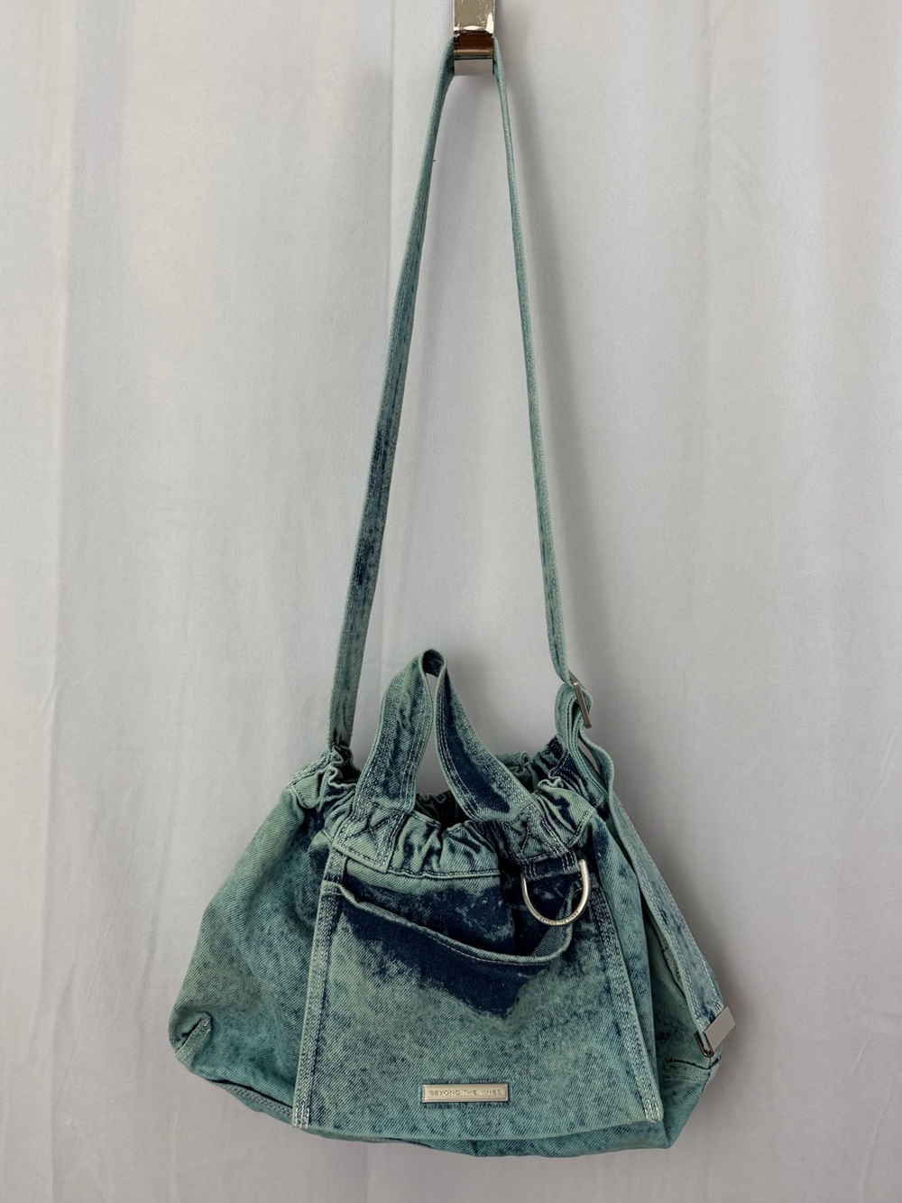 Beyond The Vines Blue Denim Dumpling XS Bag